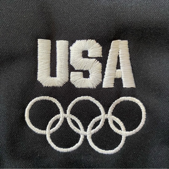 Vintage 90s United States Olympic Committee Black Jacket Made In USA Size XXL - Picture 5 of 11